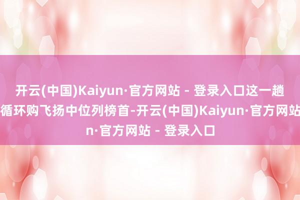开云(中国)Kaiyun·官方网站 - 登录入口这一趟购金额在此循环购飞扬中位列榜首-开云(中国)Kaiyun·官方网站 - 登录入口
