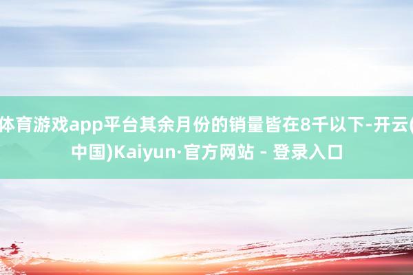 体育游戏app平台其余月份的销量皆在8千以下-开云(中国)Kaiyun·官方网站 - 登录入口