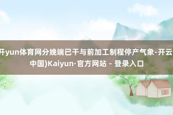 开yun体育网分娩端已干与前加工制程停产气象-开云(中国)Kaiyun·官方网站 - 登录入口